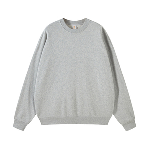 เสื้อสเวตเชิ้ตคอกลมโอเวอร์ไซส์สำหรับผู้ชาย สีเขียวมะกอก ผ้าฝ้ายถัก สวมใส่สบายๆ สำหรับฤดูใบไม้ร่วง - Product Image 2