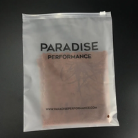 Sacs en polyéthylène refermables avec logo imprimé pour vêtements, t-shirts, emballage en plastique givré personnalisé avec fermeture éclair, sacs à fermeture éclair pour vêtements