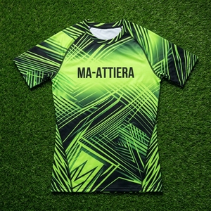 <b>Men</b> Short Sleeve Compression Shirt Black Neon Green Graphic Print Gym Fitness Running Sportswear Performance <b>Base</b> <b>Layer</b> - Product Image 5