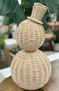 Handcrafted Natural Wicker Holiday Ornament Set for <b>Christmas</b> <b>Tree</b> Decoration - Product Image 5