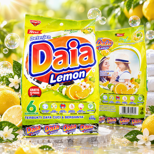 Daia Lessive en Poudre Concentrée Écologique avec Adoucissant & Blanchissant 800g Double Parfum Citron & Floral pour Vêtements - Product Image 2