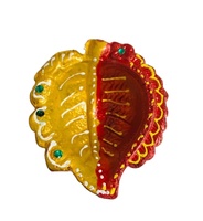 Lampes à huile en argile multicolores faites à la main par Tribal Culture pour le festival Diwali, design minimaliste en tailles de 2 à 4 pouces, articles de décoration pour la maison