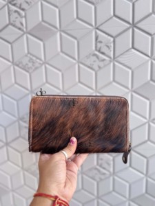 Cowhide <b>Fur</b> Wallet for Women Hair on Hide Leather Purse New Design Clutch Card Phone Case Western Clutch Women - Product Image 3