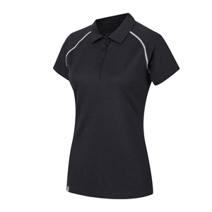 Polo pour femme à manches courtes en coton respirant, hauts décontractés d'été pour femmes, doux, confortables, coupe ajustée, vêtements de travail - Product Image 5