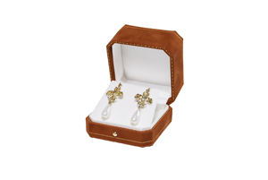 Yongda 75x75x57mm Octagon Printed Protective Accessory <b>Box</b> for <b>Earrings</b> and Pendants Jewelry Storage - Product Image 4