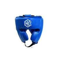 Ensemble de boxe en cuir PU personnalisable pour la vente en gros, avec protège-tête ouvert et protège-guêtres, haute qualité, écologique, couleurs personnalisables