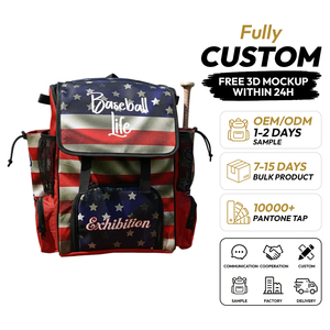Sac de sport multi-compartiments en polyester personnalisable Mr. Euro Baseball Life pour les matchs de baseball et de softball - Product Image 1
