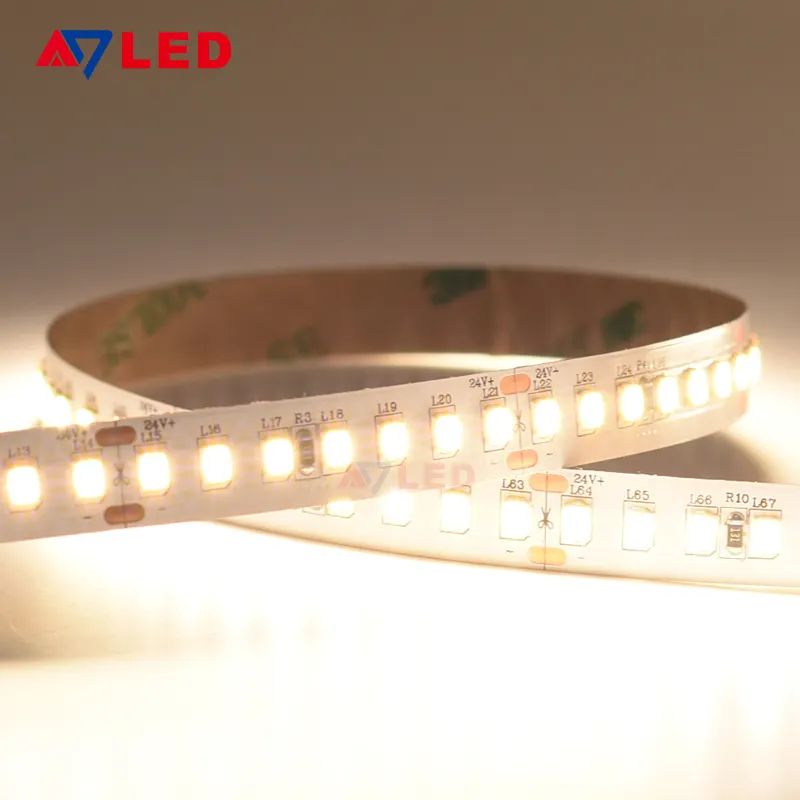 High-Powered LUMILEDS 168 LED/mLed Strip Light DC24V SMD2835 with 3000K CRI 90+ IP20/IP68 Rated and CE Certified UL Certified