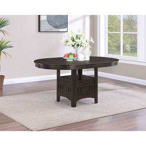 Tavolo da Pranzo Allungabile Ovale Illkirch Espresso, Elegante e Raffinato - Product Image 1