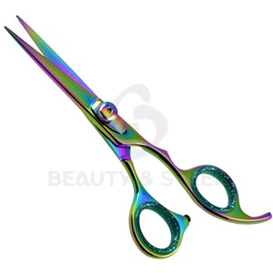 Professional Rainbow Multi-Color Hair Cutting Shears Sharp Convex Edge Barber Scissors with Ergonomic Sculpted Handle - Product Image 2