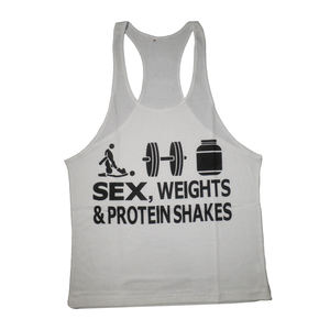 Camisetas de Tirantes Personalizadas para Hombre, 100% Algodón, Transpirables, Tejidas, para Gimnasio, Fitness, Culturismo - Product Image 1