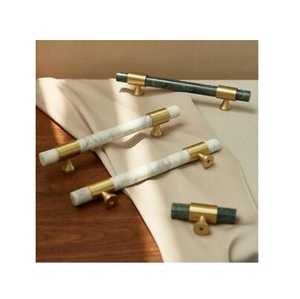 Vintage Product Epoxy Resin Acrylic Brass Furniture <b>Pulls</b> Handles Long Handle for Bathroom Kitchen <b>Drawer</b> Cabinet Handle Use - Product Image 5