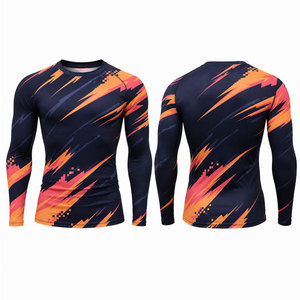 Camisetas de Compresión Transpirables de Nuevo Diseño para Uso en Exteriores para Hombre - Material de Spandex/Poliéster, Ropa Deportiva para Todas las Estaciones - Product Image 1