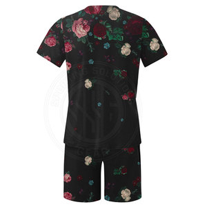Ensembles courts classiques pour hommes, ensembles courts à col rond pour hommes, shorts assortis pour vêtements d'été quotidiens - Product Image 6