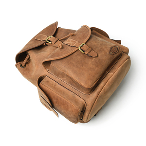 Direct Factory Price Genuine <b>Leather</b> <b>Backpack</b> Vintage Style Fashion Bag for Daily Use - Product Image 3