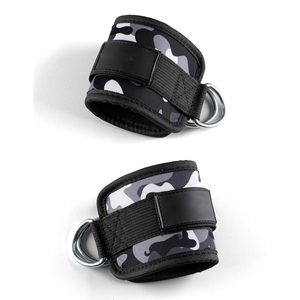 สายรัดข้อเท้าสำหรับออกกำลังกายแบบมืออาชีพ ปรับได้ ใช้กับเครื่องเคเบิล สำหรับบริหารขาและกล้ามเนื้อก้น อุปกรณ์ฟิตเนส ทนทาน - Product Image 2