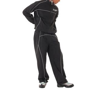 Conjunto Deportivo Casual con Capucha Unisex, Chaqueta y Pantalones de Poliéster y Nailon con Cierre de Cordón, Dos Piezas Impermeables - Product Image 2