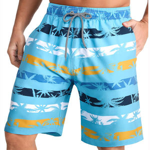 Shorts de Playa para Hombre con Protección UPF 50+, Diseño de Color Sólido, Elegantes y a la Moda, para la Playa, la Piscina o el Mar - Product Image 3