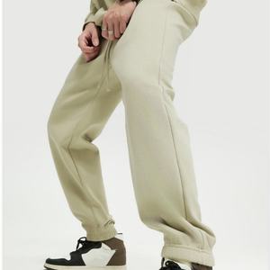 Pantalon de survêtement marron pour homme, taille élastique, poches latérales, respirant, en coton tricoté, idéal pour l'automne - Product Image 4