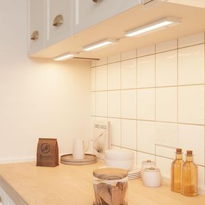 Luci LED Dimmerabili Halo da 12 Pollici per Bancone Cucina, Cablaggio Diretto, 4 Pezzi, 2700K/4000K/5000K, Bianche, UC0112WH2, Luci per Armadietti - Product Image 2