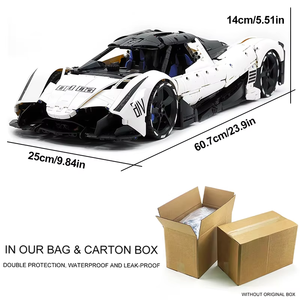 Nuevo y Exclusivo Coche Deportivo de Carreras TGL T5052 MOC RC V16, Bloques de Construcción, Modelo de Ladrillos, Juguete DIY, Regalo de Cumpleaños para Adultos - Product Image 5