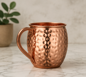 Hammered Copper <b>Mug</b> Solid Metal Vintage Style Handmade Beer <b>Mug</b> for Adults Party Use - Product Image 1