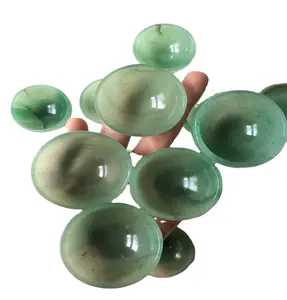 Vente en gros de bol d'aventurine verte en cristal naturel sculpté de 2 pouces pour la décoration intérieure Feng Shui Reiki Energy Healing Love Manifesting - Product Image 1