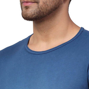 T-shirt en coton premium pour homme, col rond, effet dégradé, manches courtes, couleur personnalisée, style tendance - Product Image 6