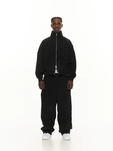 Men's Oversized <b>Light</b> Grey Fleece Sweatpants Men's Relaxed Fit Baggy Sweatpants Men's Premium Cotton Blend Jogger Sweatpants - Product Image 6