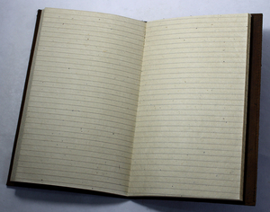 Cameron Exports Custom Printing A4 A5 Hard Bound Leather <b>Journals</b> Dotted <b>Blank</b> Paper Notebooks Back Pocket Gold Silver Diaries - Product Image 3