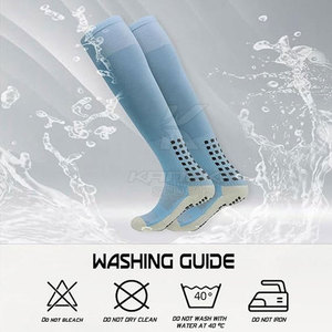 Winter 100% <b>Wool</b> Breathable Seamless Knitted Soccer <b>Socks</b> with Cuff Logo for Durable Fit Practice Sessions & Outdoor Sports Use - Product Image 4