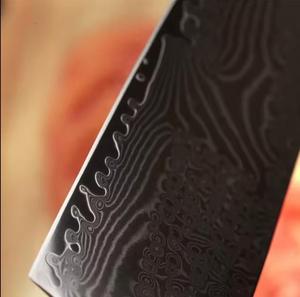Cuchillos de Chef Damasco de 67 Capas de Alta Calidad, Juego de 5 Piezas, Mango Ambidiestro Personalizado, Borde Dentado para Múltiples Usos - Product Image 5