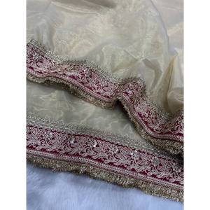Collection de saris de style Bollywood, tissu en mousseline chic - Product Image 2