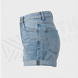 Shorts en jean pour femmes de haute qualité, tendance, décontractés, pour l'été, style streetwear, couleurs personnalisées, vêtements tendance - Product Image 3