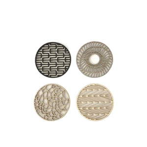 Posavasos de Metal de Diferentes Diseños, Manteles Individuales y Almohadillas para Vajilla, Mesa de Comedor, Posavasos para Servir Té y Café - Product Image 1