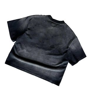 Camiseta Vintage Estilo Urbano, Oversize con Hombros Caídos, Impresión Personalizada de Alta Calidad, Lavado Ácido Intenso para Hombre - Product Image 3