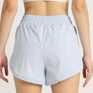 Shorts Deportivos de Yoga para Mujer, Leggings Holgados de Cintura Alta Elástica, Secado Rápido, Transpirables, Doble Capa, para Correr al Aire Libre - Product Image 4