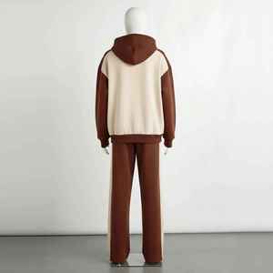 Conjunto de Sudadera con Capucha y Pantalones Deportivos de Poliéster y Algodón para Hombre, Diseño Personalizado Vintage, Efecto Desgastado, con Pedrería, Ecológico - Product Image 3