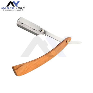 Nuevo Producto: Navajas de Afeitar Premium para Barbería y Salón, con Bloqueo Oscilante, Afeitado Liso y Preciso, Mango de Madera - Product Image 4