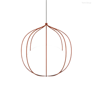 Lampe de salon en verre minimaliste moderne nordique, éclairage personnalisé pour la maison, chambre à coucher, salle à manger, restaurant, art circulaire - Product Image 4