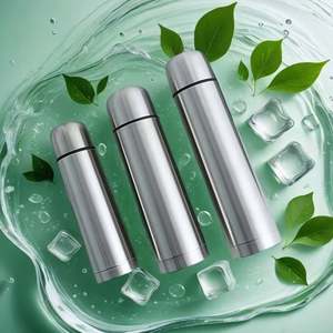 Botella Térmica de Acero Inoxidable de Pared Simple o Doble, Varias Capacidades, Diseño de Cabeza de Bala, Botella de Agua Aislada para Viaje - Product Image 3