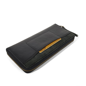 Unisex Zip Long <b>Wallet</b> High Quality Handmade Castello Genuine Vegetable Tanned Leather New Release Open Closure Polyester Lining - Product Image 3