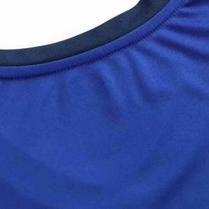 Conjunto de Jersey de Pádel Azul para Hombre, Manga Corta, Cuello en V, Poliéster que Absorbe la Humedad, Ajuste Atlético, para Todas las Temporadas, Estampado Sublimado - Product Image 5