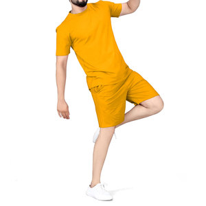 Conjuntos de Verano al por Mayor, Nuevo Diseño, Conjuntos de Camiseta de Manga Corta y Pantalones Cortos para Hombre, Conjunto de Alta Calidad para Hombre, Lavado Ácido - Product Image 2