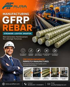 Varilla de Refuerzo de Fibra de Vidrio GFRP de Alta Resistencia de 6 MM, Barra de Refuerzo Compuesta de FRP para Construcción de Hormigón - Product Image 6