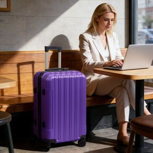 Valise à roulettes texturée givrée Three One, sans serrure TSA, 28 pouces, roues détachables, en ABS, ensembles de bagages 20 et 24 pouces - Product Image 6