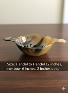Bol rond élégant en forme de corne d'ange, décoration de table de luxe faite à la main par Tradebyd - Product Image 3