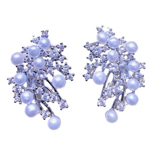 Elegant Luxurious Fine <b>Dangle</b> <b>Earrings</b> for Female Multi-<b>pearl</b> Nebula Design with Freshwater <b>Pearls</b> Diamond Fashionable & Stylish - Product Image 5