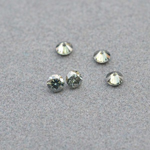 7mm excelente laboratorio creado moissanita redondo corte brillante luz verde moissanita piedra VVS1 VVS2 alta claridad piedra preciosa venta - Product Image 2