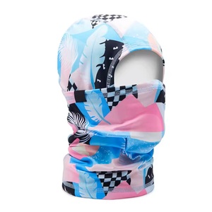 Balaclava unisexe, couvre-visage intégral, 100% polyester, couvre-chef d'extérieur, taille adulte 56-58 cm, respirant, imperméable, impression par sublimation - Product Image 3